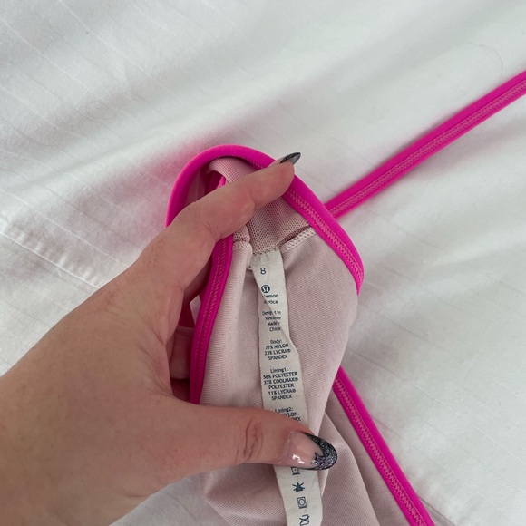 GUC Lululemon Bandha Bra Raspberry Glo Sz 8 - Picture 7 of 9